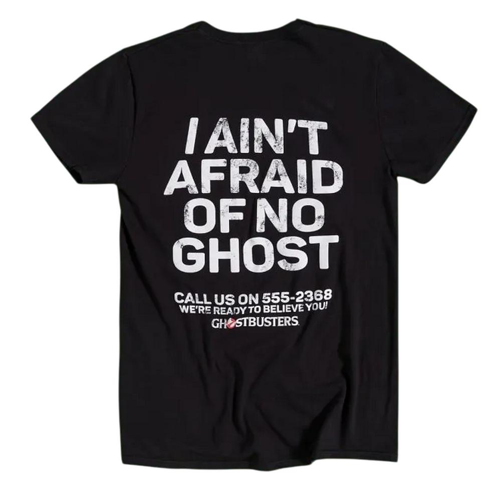 Ghostbusters Unisex Adult I AinÂ´t Afraid Of No Ghost Back Print T-Shirt