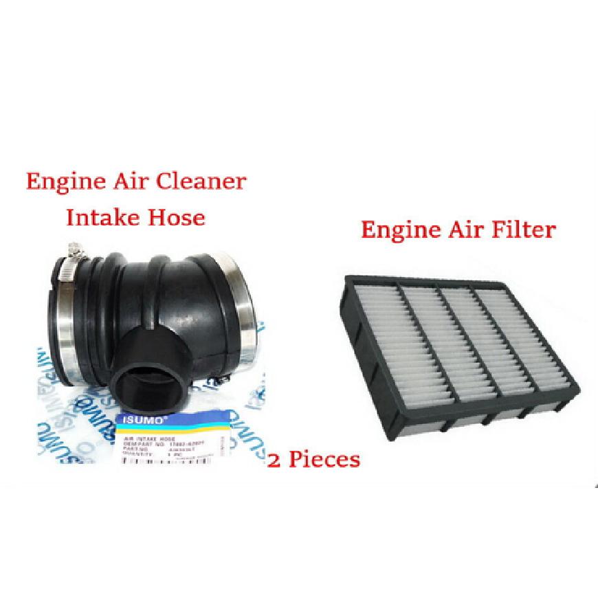 

(2 Pcs) Air Cleaner Intake Hose & Air Filter Fits: 4Runner 2001-2002 V6 3.4L