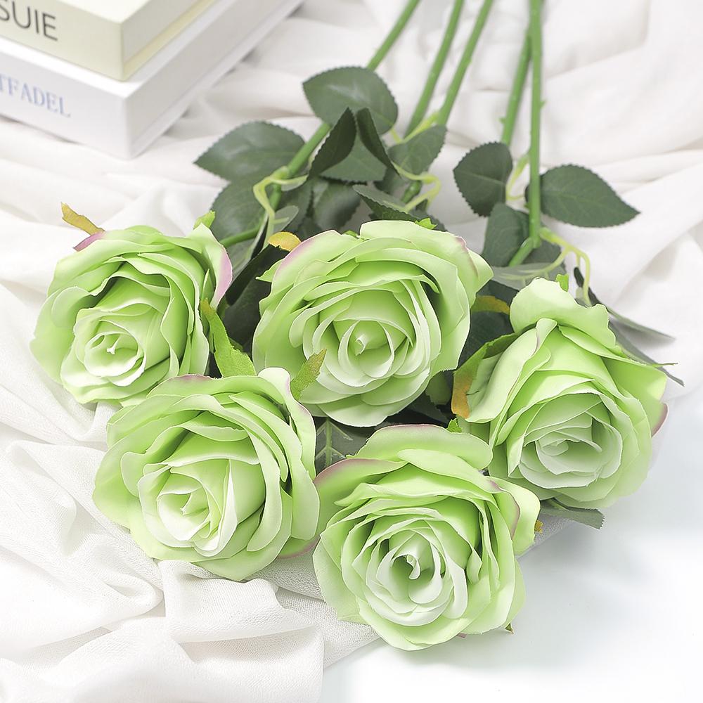 1/5/10Pcs Rose Artificial Flowers Bouquet 48cm Fake Flowers for Home Decor Garden Wedding Decoration DIY Vase Flower Arrangement