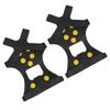 10 Studs AntiSkid Snow Ice Climbing Shoe Spikes Ice Grips Cleats Crampons Shoes Cover(Crampon Nonslip Shoe Cover M )