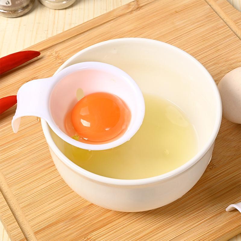 Egg Yolk Separator,Egg White Separator with Bowl Edge Silicone Buckle for Kitchen Tool, Manual Egg Liquid Filter for Baking