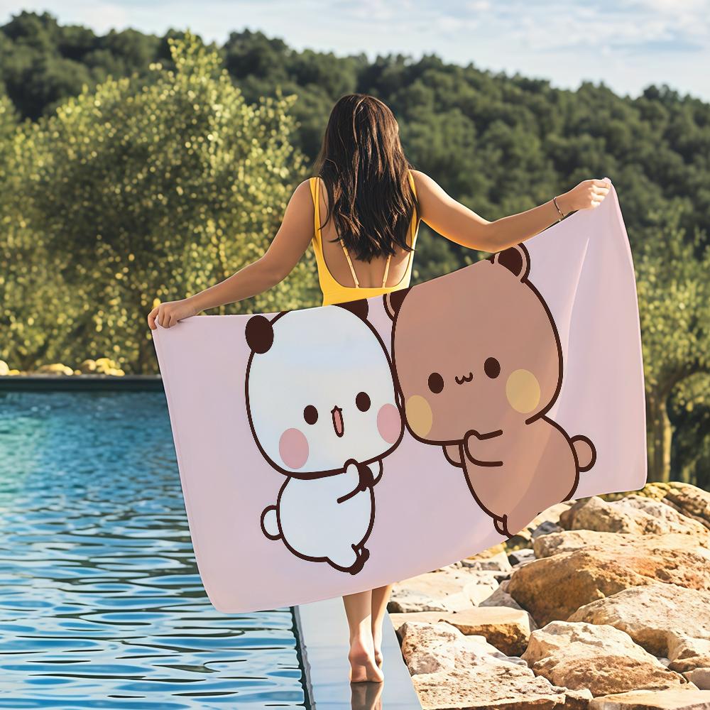 Kawaii Cartoon Bubu Dudu Towel Quick Drying Beach Towels Are Suitable For Swimming Pools Camping Yoga And The Gym