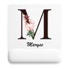 Tapis de souris - PLANETEE - Maryse Lettre Fleur - Multicolore - 22x18 cm - Épaisseur 3 mm