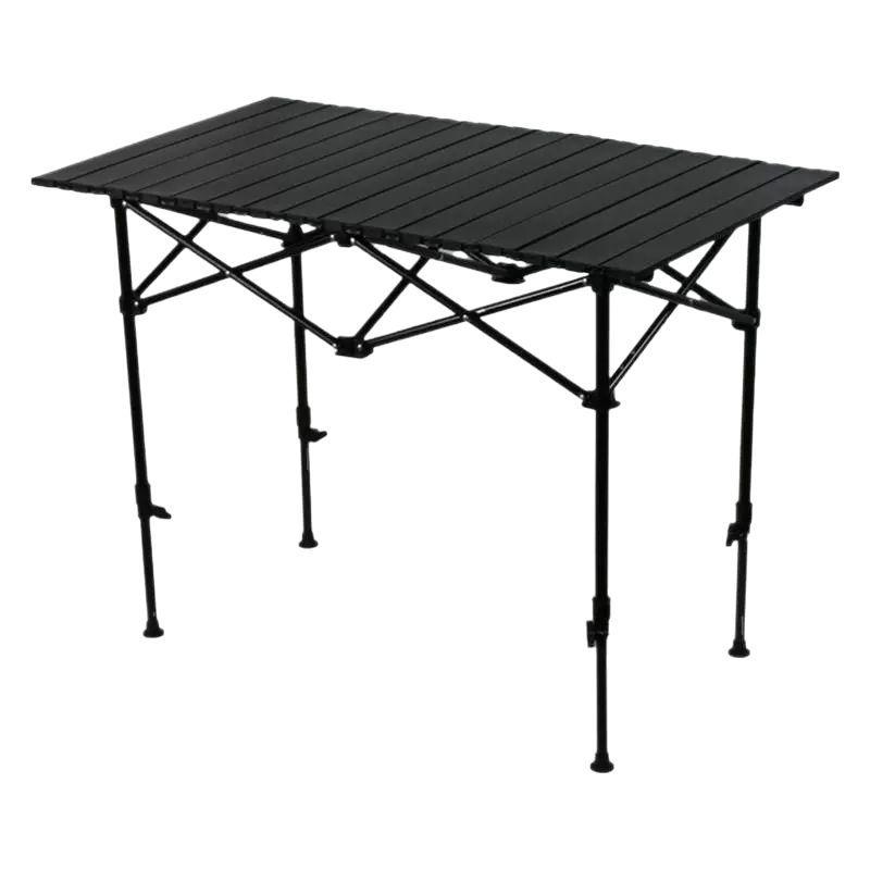 Height-Adjustable Outdoor Picnic & Camping Table - Folding Roll-Up Design
