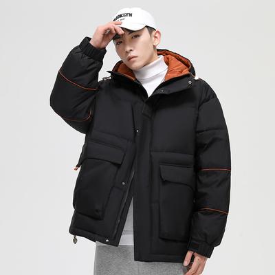 Veste en duvet d'automne et d'hiver pour hommes en duvet de canard blanc à capuche nouvelle coupe-vent épaissie chaude couple veste en duvet hommes tendance