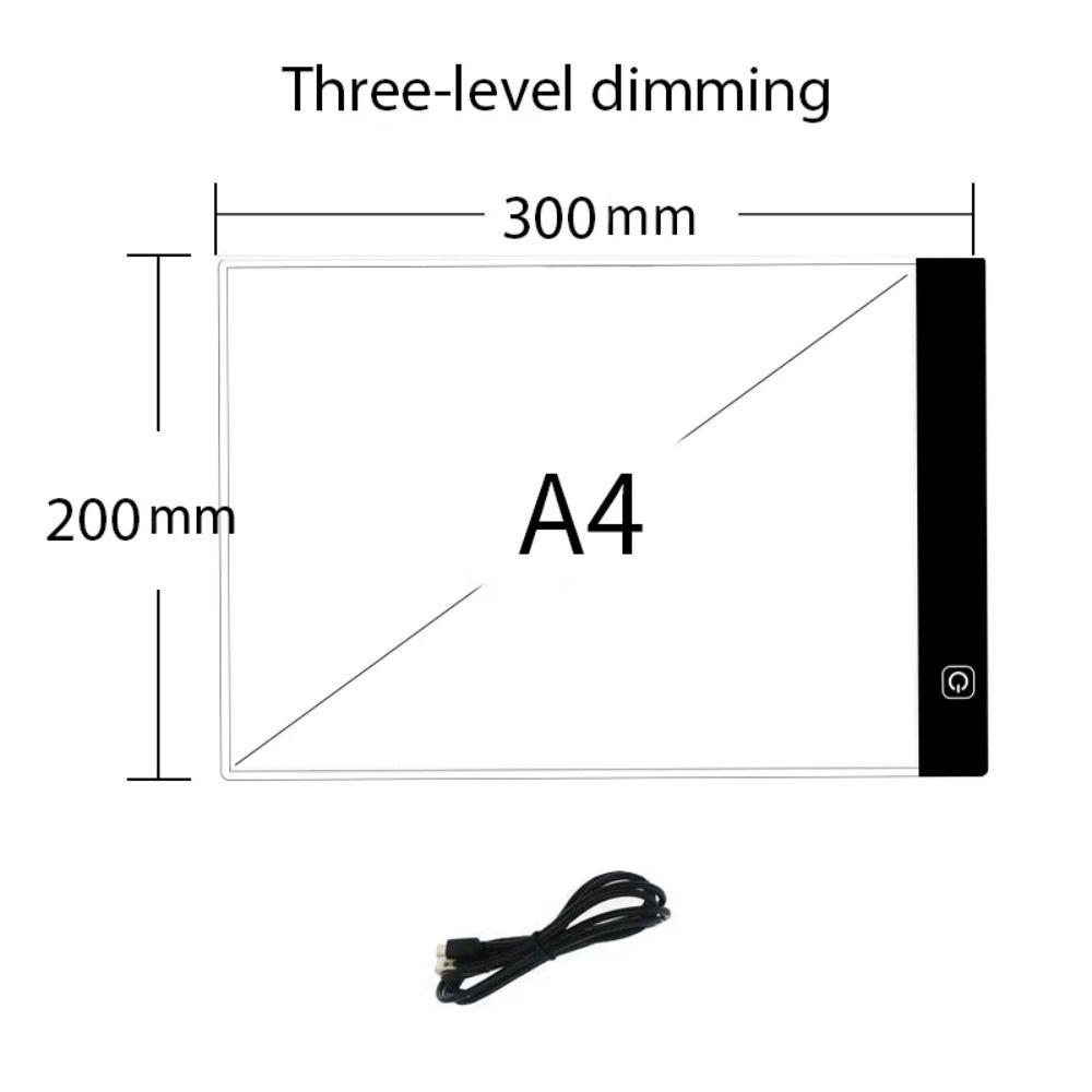 3 Level Dimmable Drawing Copy Pad Board Adjustable Led Light Pad New Animation Painting Pad