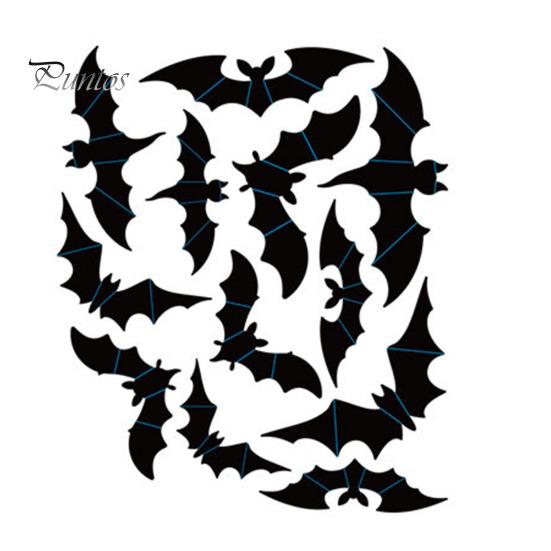 Bathroom And Kitchen Wall Decor Halloween 3D Stickers, Self-adhesive Peel Stick PVC Waterproof Non Residue Stickers Ghost/Bat/Spider Decals