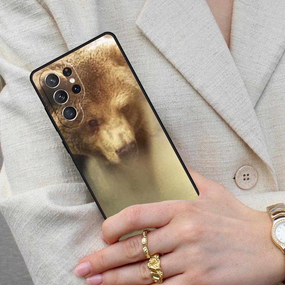 Grizzly Bear Animal Cell Phone Case for Samsung Galaxy S26 Ultra S25 S24 S23 S22 S21 S20 Note10 Cover