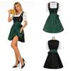 Grünes besticktes bayerisches Dirndl, Halloween Bühnen-Cosplay-Kostümset