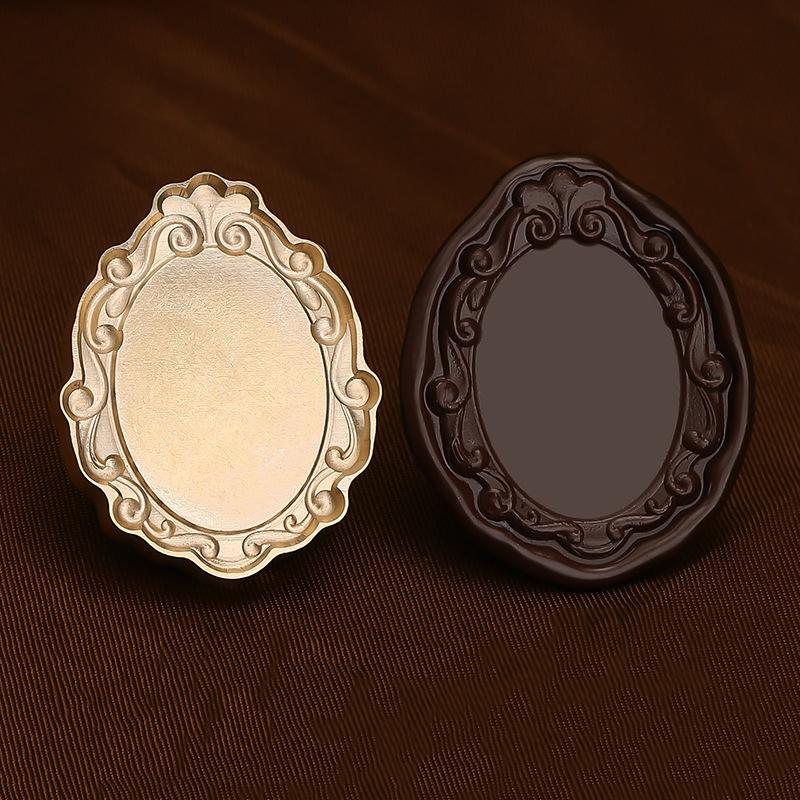 Matte Photo Frame Stamp Sealing Wax Stamp Head Fire Paint Lacquer Copper Seal Wax Stamp Heads Envelope Wedding Party Invitation