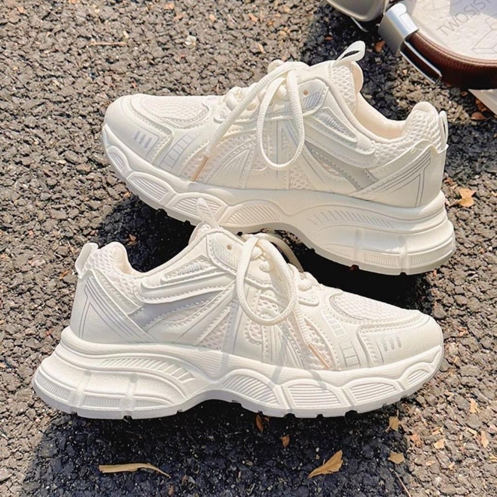 Daddy shoes women's breathable mesh 2025 new spring and summer fashion white shoes casual sports women's shoes explosion