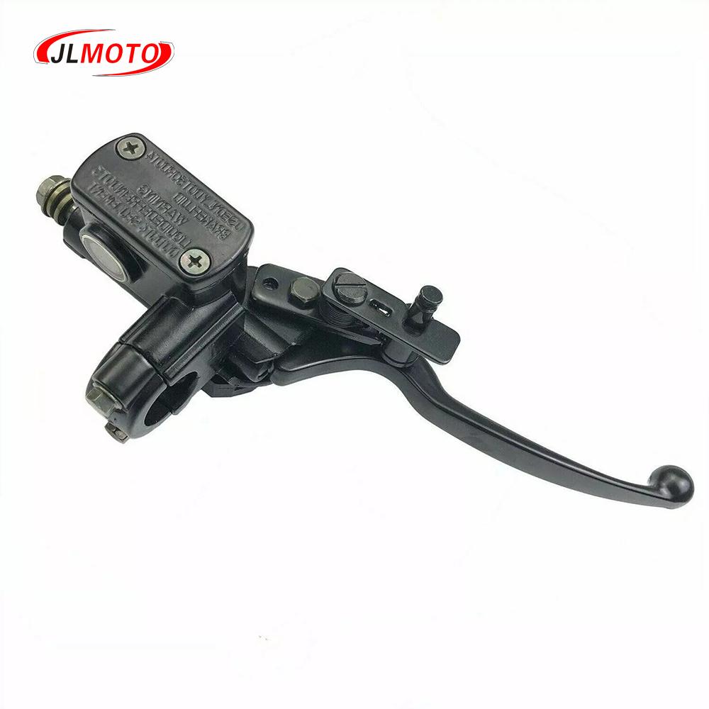 ATV 7/8 22mm Left Right Handlebar Brake Master Cylinder Lever Parking Lock for Chinese ATV Quad 50CC 110CC 150 Moped motorcycle чёрный