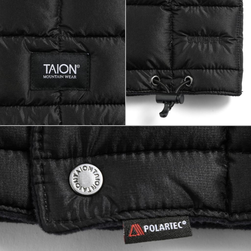 Taion Mountain Reversible Light Down Neck Warmer R203XMT-900SP Dark Navy, One Size