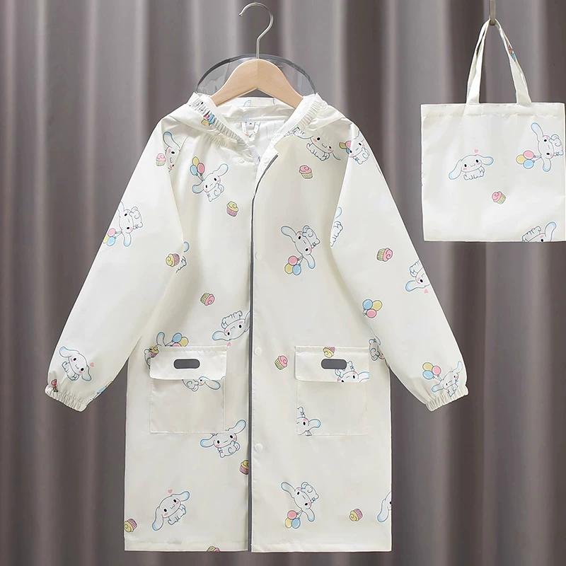 Children's Raincoat 2026 New Model for Primary School Students Cartoon Anime Lightweight Quick-Dry Waterproof Split Long Zipper Rain Poncho