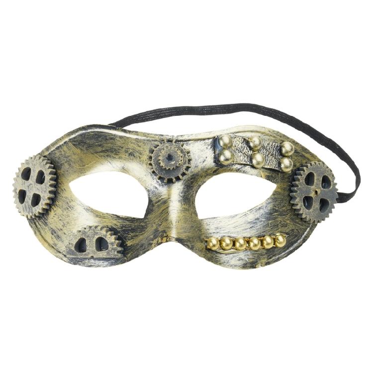 Maskerade Maske Mechanische Halbgesichtsmaske Partymaske Steampunk Mardi Gras Maske Halloween Verkleidungs-Requisiten für Erwachsene Kinder