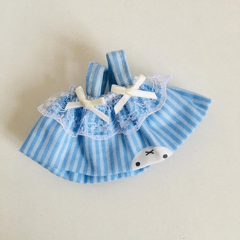 בגדי בובת קטיפה ויניל חמודה 17 ס"מ קופסה עיוורת - תליון LaBuBu שמלת אביזרים