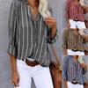 2024 Autumn Women's Classic Striped Print Outerwear – Simple, Fashionable, Comfortable