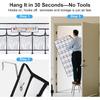 Headphone Storage Classroom,Over The Door Hanging Classroom Headphone Storage with Digital Stickers,35 PVC Clear Organizer Holder Pockets with 4