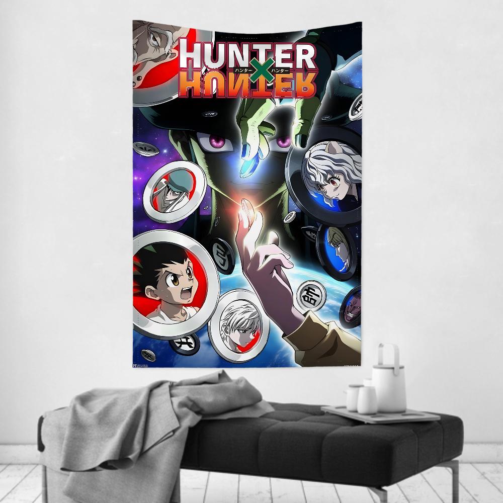 Hunter X Hunter Anime Tapestry Practical Wall Cloth Party Hanging Versatile for Room Decor Great for Rooms Family Spaces