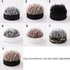 1PC New Retro Men Simulation Wig Cap Head Wrap Handsome Short Hair Cotton Hat Hip Hop Simulation Wig Beanie