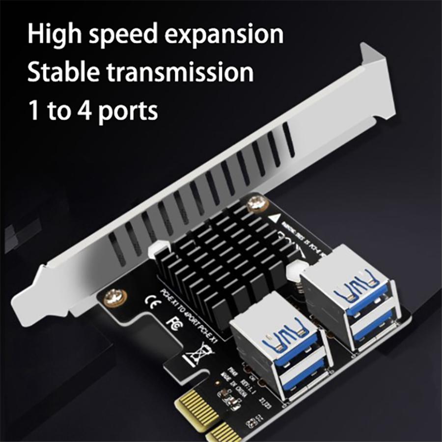PCI-E Interface Expansion, Effectively Solving the Insufficient PCI-E Interface, This Product Can Be Expanded To 4 PCI-E.