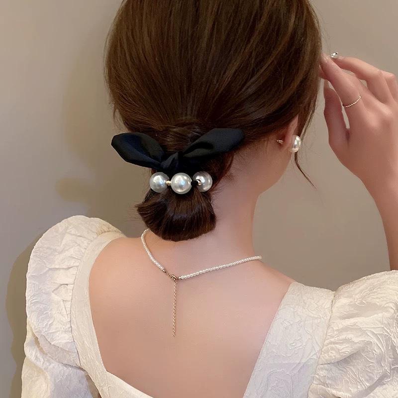 Super Immortal Butterfly Hair Rope Mori Imitation Crystal Durable Headrope Delicate Hair Tie Women's Rubber Band Hair Rope Headgear