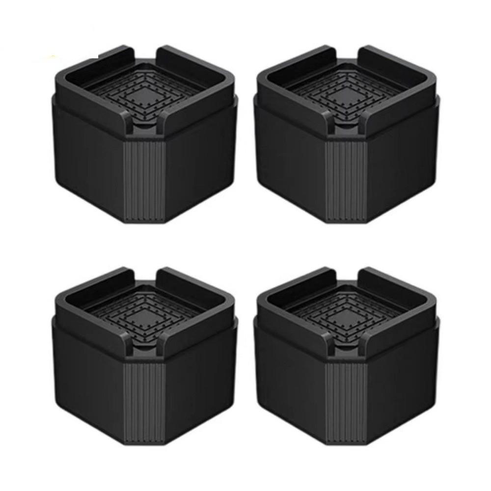 4Pcs Square Feet Leg Base Mat Adjustable Furniture Risers Furniture Stability Accessories