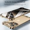Nárazuvzdorný kryt pro iPhone 16 Pro Max, kovový bezrámečkový kryt s ochranou objektivu fotoaparátu