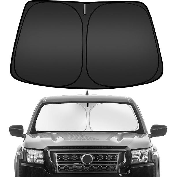 ARISMOTOR Windshield Sun Shade For GMC Sierra 1500 2500 3500 (SLT AT4 Denali) -2025 2026,  Fit Foldable Front Window Sunshade Sun Visor Protector,
