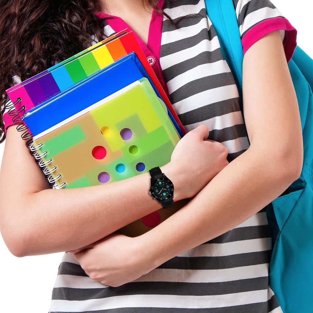 Sports Watch Silicone LED Quartz Rubber Fashion Accessory Son Gift Analog Waterproof, Cute, Simple, Stylish, Watch, Belt, School, Student, -