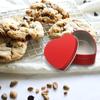 Tinplate Heart Shape Tins Silver/Red/Pink Jewelry Box Creative Heart-shaped Containers  DIY