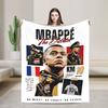 Pipini M-Mbappes Novelty Football  Fleece Throw Blankets Funny  Blankets for Sofa Bedroom Warm Bedroom Quilt,
