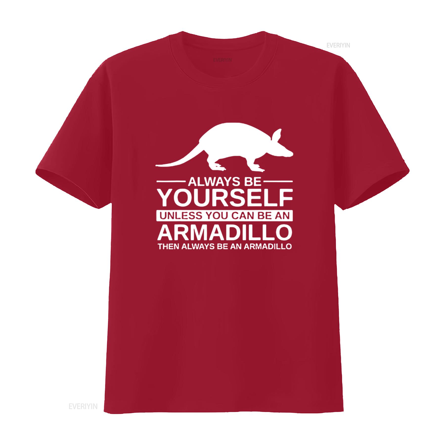 Always Be Yourself Armadillo For Animals T Shirt Black Large vintage Washed graphic fashion Comfortable designer clothes S