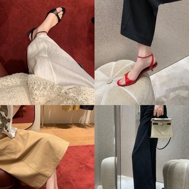 [] Rock Sugar Fairy~ Rhinestone with open-toed thick high-heeled sandals women's wedding shoes ol summer