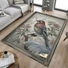 1PC Bird Flower Non-Slip Floor Carpet Compatible for Office&Living Room&Bedroom&Dining Room -  Soft & Pattern-G0389
