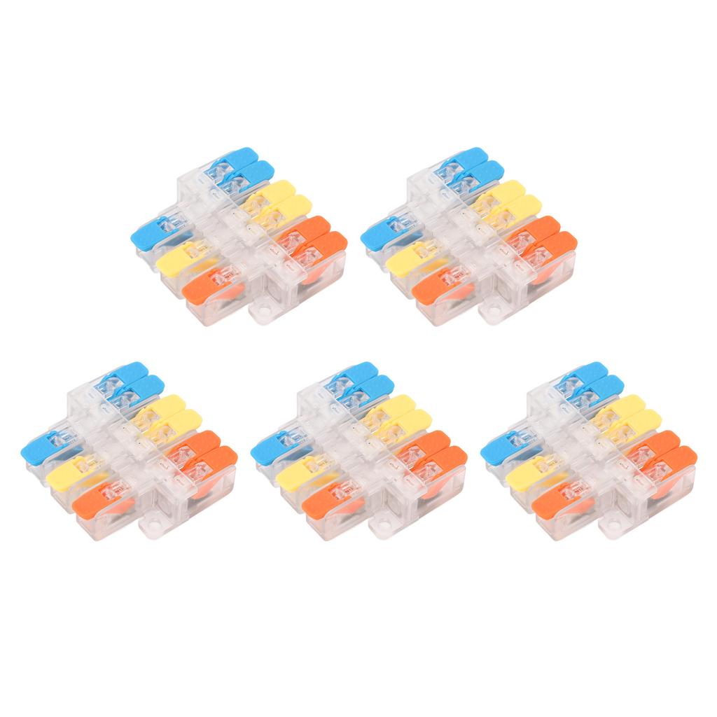 5 Pièces Connecteur de Fil Électrique 3 Entrées 6 Sorties 41A 450V Connecteur de Câble à Épissure Rapide pour 0.5?6mm2