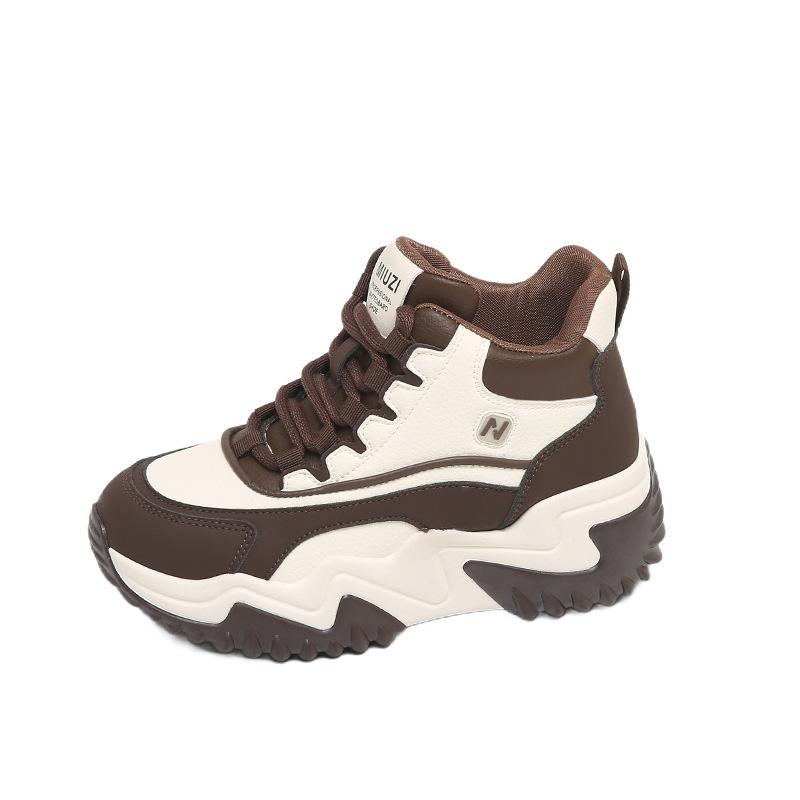 

8851 женские туфли на скрытой платформе, новая зимняя обувь на платформе, высокие кеды, белые туфли, студенческая модная обувь 40