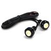 [Pack of 2] Waterproof Large LED Spotlight Ice Blue 18mm (Black Socket)
