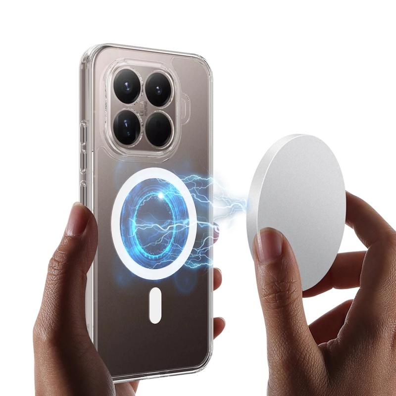 Case For Xiaomi 15T Pro 15T 14T 15 Pro 15 ULTRA Transparent Shock For MagSafe Strong Magnetic Silicone Thin Anti-shock Case