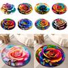 Portable Special-shaped Flower Carpet Non-slip Soft Peony Floor Mat Absorbent 60x60cm Blanket for Living Room Tea Table Bedside