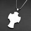 Archangel St.Michael Protect Us Cross Pendant Necklace for Women Men Stainless Steel Silver Color Saint Michael Chain Jewelry