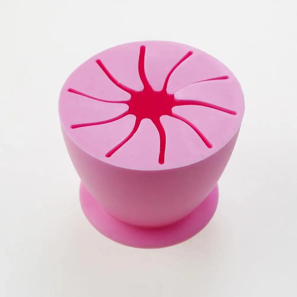 

Vinyl Garbage Collection Box Vinyl Scrap Collector With Suction Cup Silicone Storage Ball Waste Box Scrapbooking розовый