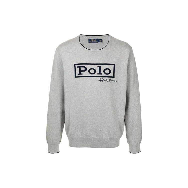 Свитшот с круглым вырезом и логотипом Polo Ralph Lauren Мужской свитшот Серый 710828780-001 XL