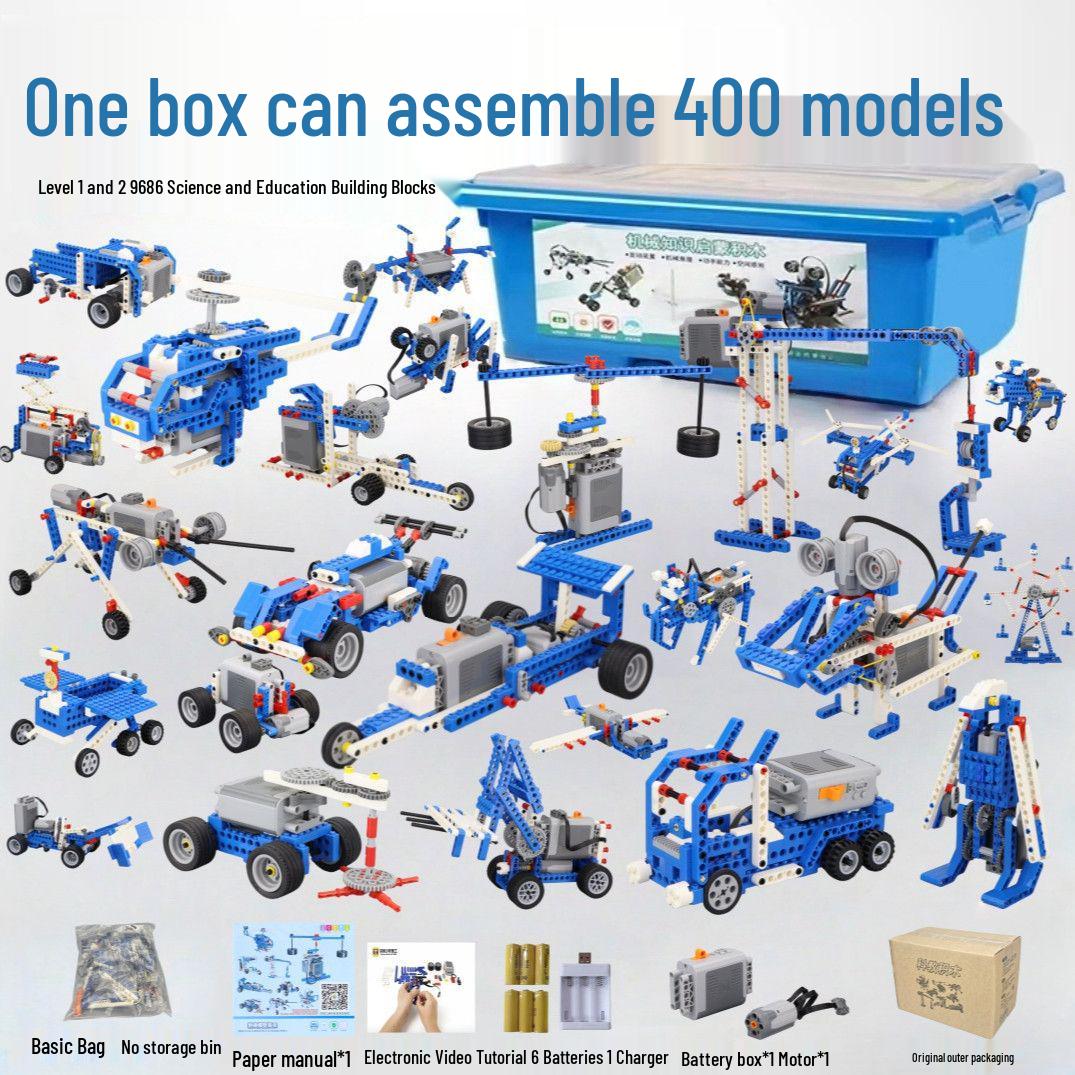 Programmable STEM Robot Kit Compatible with LEGO 9686 Bricks - WeDo 2.0 Educational Toy