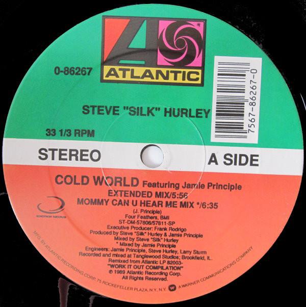 

12inch Record STEVE SILK HURLEY Cold World 086267 Atlantic 1989 US Dance Electronica Used