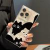 Transparent Square Back Tube Case Casing Protection For iPhone 14 Pro Max 13 15 Plus 12 16 ProMax 11 Anti-Oxygen,Three Cats Pattern