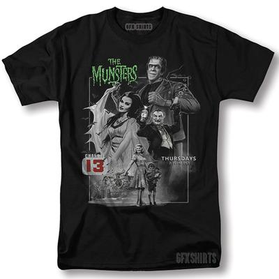 Tričko The Munsters Film Frankenstein Vintage Grafický Design