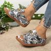 Wish independent station 20252025 spring and summer foreign trade new large size cool slippers women's light wedge slippers