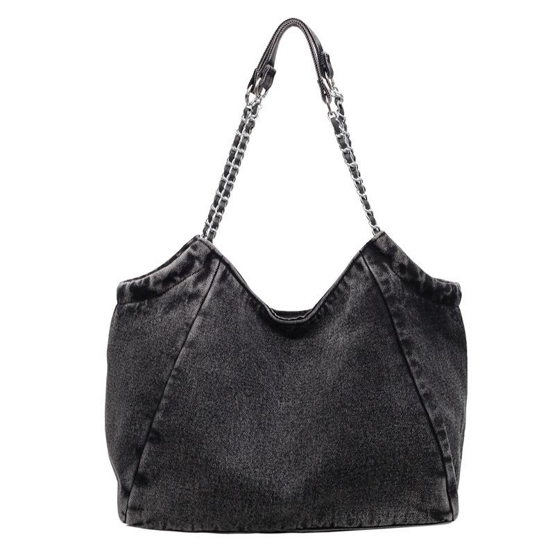 Large capacity chain bag women's new fashion retro casual shoulder bag commuter simple tote bag