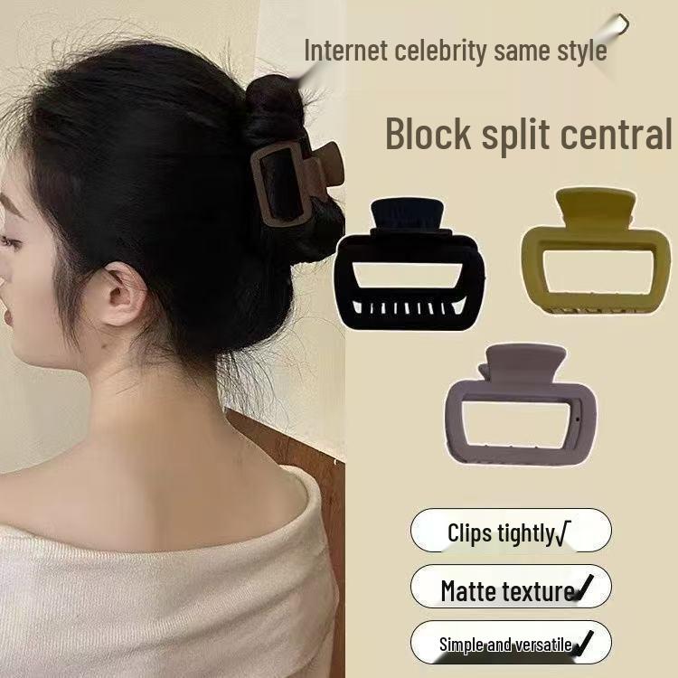 Small 2025 Shark Hair Clip for Thin Hair - Square Claw Updo Accessory